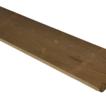 Geschaafde plank grenen 179x14x1,7 cm Groen geïmpregneerd