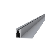 WPC rail voor hoek-/onderprofiel 300x4x2,2 cm Aluminium