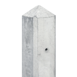 Beton-motiefpaal Schie wit/grijs diamantkop 10x10x280cm