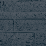 Beton-motiefplaat smal antraciet 26x4,8x184cm rotsmotief (F)