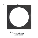 In-Lite PLATE 1 afdekplaat black voor Big Flux - Luna
