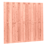 Putten-scherm 15+3 planken 180x180 cm Blank