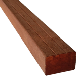 Hardhouten Regel Kapur 42x65mm v-groeven FSC®100% 274cm