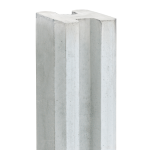 Beton-sleufpaal Zaan 10x10x275 wit/grijs Vlakke kop eind