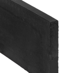 Beton-onderplaat Zaan Antraciet gecoat H24xD3,5xL180cm t.b.v. Sleufpaal