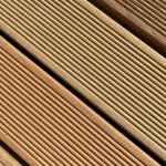 Bangkirai terrasplank v-groeven Premium 1,6x14,5x366cm