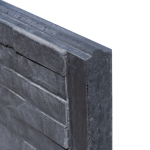 Beton-motiefplaat Schie antraciet H36xD4,8xL184cm leisteen