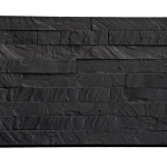 Beton-motiefplaat Schie/Reest Antraciet gecoat H36xD4,8xL184cm Leisteen