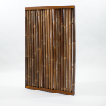 Bamboescherm donker 90x182cm - Cortenstaal