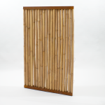 Bamboescherm licht 90x182cm - Cortenstaal