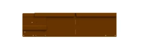 Flexline Borderrand Hoekstuk Cortenstaal 15cm