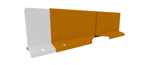 Hardline Borderrand Hoekstuk Cortenstaal 15cm lengte 50cm