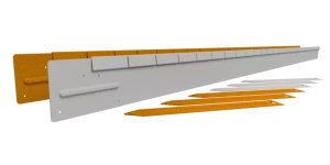 Flexline Borderrand Cortenstaal 10cm lengte 220cm incl. 3 grondpennen en verbindingsplaat