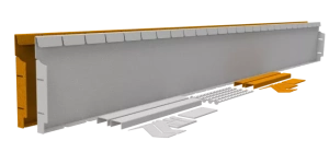 Flexline Borderrand Cortenstaal 24cm lengte 216cm incl. 5 grondnagels en verbindingsset