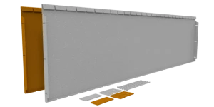 Flexline Borderrand Cortenstaal 56cm lengte 216cm incl. 5 grondnagels en verbindingsset