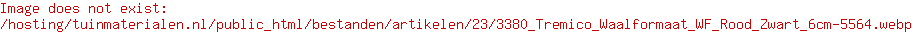 Tremico Waalformaat (WF) Rood/Zwart 6cm