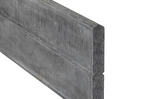 Berton©-motiefplaat smal antraciet H26 x D4,8 x L184 cm blokhutprofiel