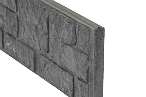 Berton©-motiefplaat antraciet H36 x D4,8 x L184 cm romeinsmotief