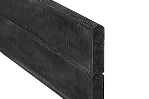 Berton©-motiefplaat smal, antraciet gecoat H26 x D4,8 x L184 cm blokhutprofiel