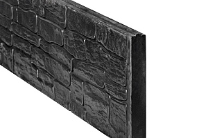 Berton©-motiefplaat smal, antraciet gecoat H26 x D4,8 x L184 cm nostalgiemotief