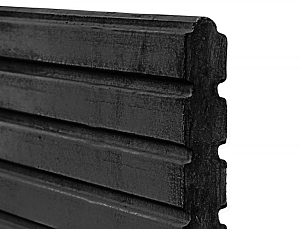 Berton©-motiefplaat smal, antraciet gecoat H26 x D4,8 x L184 cm Deens rabat