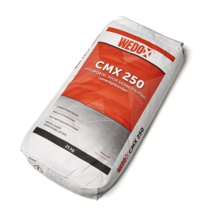 Wedox CMX 250 Cementgebonden voegmortel 25 kg Donkergrijs