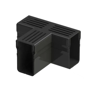 Stardrain Lijngoot T-stuk Zwart t.b.v. goot 100x6,5x10cm
