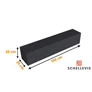 Schellevis Oudhollands Stapelement 100x20x20 Carbon