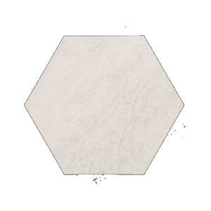 Staptegel Hexagons Ø60x52x2 Quarzite Bianca
