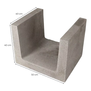 U-element 40x50x40 Grijs