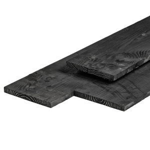 Douglas kantplank ongedroogd, fijnbezaagd, zwart geïmpregneerd 2,2 x 20,0 x 500 cm