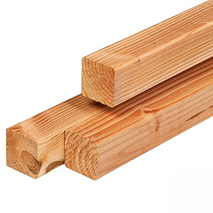 Douglas paal gedroogd, geschaafd 4rh 6,5 x 6,5 x 300 cm