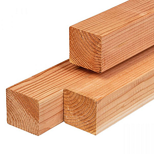 Douglas paal gedroogd, geschaafd 4rh 11,0 x 11,0 x 250 cm