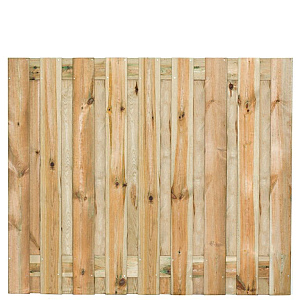 Tuinscherm grenen groen geïmpregneerd, 19-planks (17 + 2) Vasse 150 x 180 cm