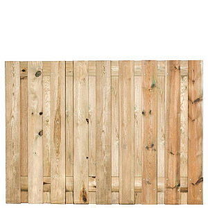Tuinscherm grenen groen geïmpregneerd, 19-planks (17 + 2) Vasse 130 x 180 cm