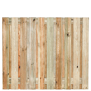 Tuinscherm grenen groen geïmpregneerd, 21-planks (19 + 2) Enschede 150 x 180 cm