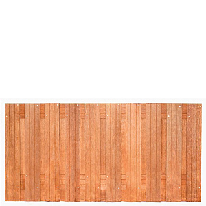 Tuinscherm hardhout kunstmatig gedroogd, 21-planks (19 + 2) Dronten 180 x 90 cm