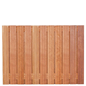 Tuinscherm hardhout kunstmatig gedroogd, 23-planks (21 + 2) Hoorn 180 x 130 cm
