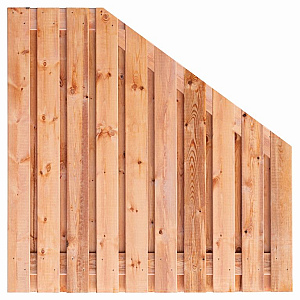 Tuinscherm Red Class Wood, 21-planks (19 + 2) Casablanca 180/90 x 180 cm verloop