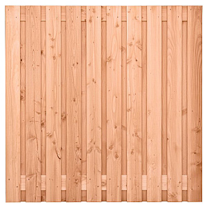 Tuinscherm Douglas, geschaafd, 21-planks (19 + 2) Zwarte Woud 180 x 180 cm