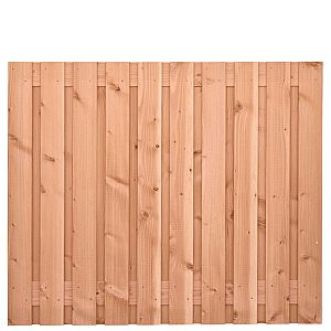 Tuinscherm Douglas, geschaafd, 21-planks (19 + 2) Zwarte Woud 150 x 180 cm