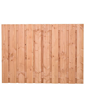 Tuinscherm Douglas, geschaafd, 21-planks (19 + 2) Zwarte Woud 130 x 180 cm