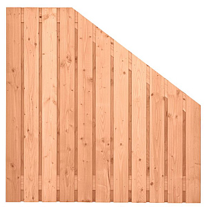 Tuinscherm Douglas, geschaafd, 23-planks (21 + 2) Harz 180/90 x 180 cm verloop