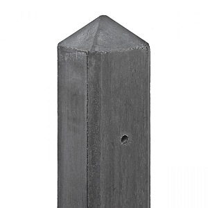 Berton©-paal Amstel lichtgewicht - antraciet, diamantkop 10 x 10 x 280 cm hoekmodel