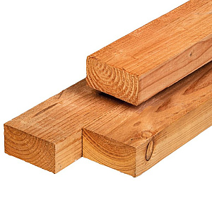 Douglas ligger ongedroogd, fijnbezaagd 5,0 x 10,0 x 500 cm