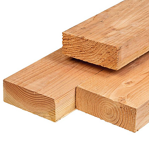 Douglas ligger ongedroogd, fijnbezaagd 7,0 x 20,0 x 400 cm
