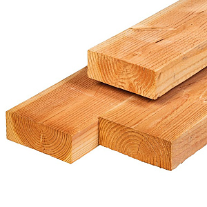Douglas ligger ongedroogd, fijnbezaagd 6,3 x 17,5 x 425 cm