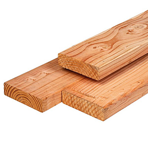 Douglas ligger gedroogd, geschaafd 4rh 4,5 x 16,0 x 500 cm