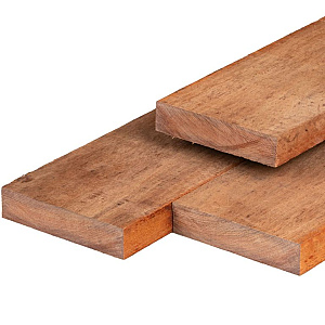 Hardhout bestekhout 4,0 x 20,0 x 200 cm fijnbezaagd - duurzaamheidsklasse 1
