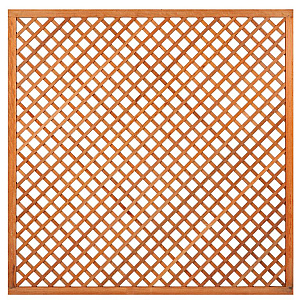 Trellis met lijst, diagonale lamellen hardhout kunstmatig gedroogd H180 x B180 cm